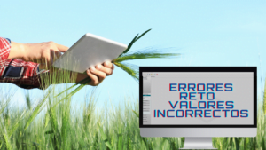 RETO Fitosanitario Errores Valores incorrectos