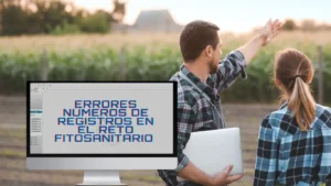 Errores en los números de registros de los productos fitosanitarios en el RETO