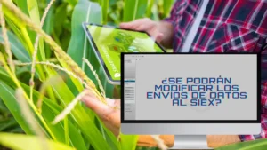 Envío de datos al SIEX